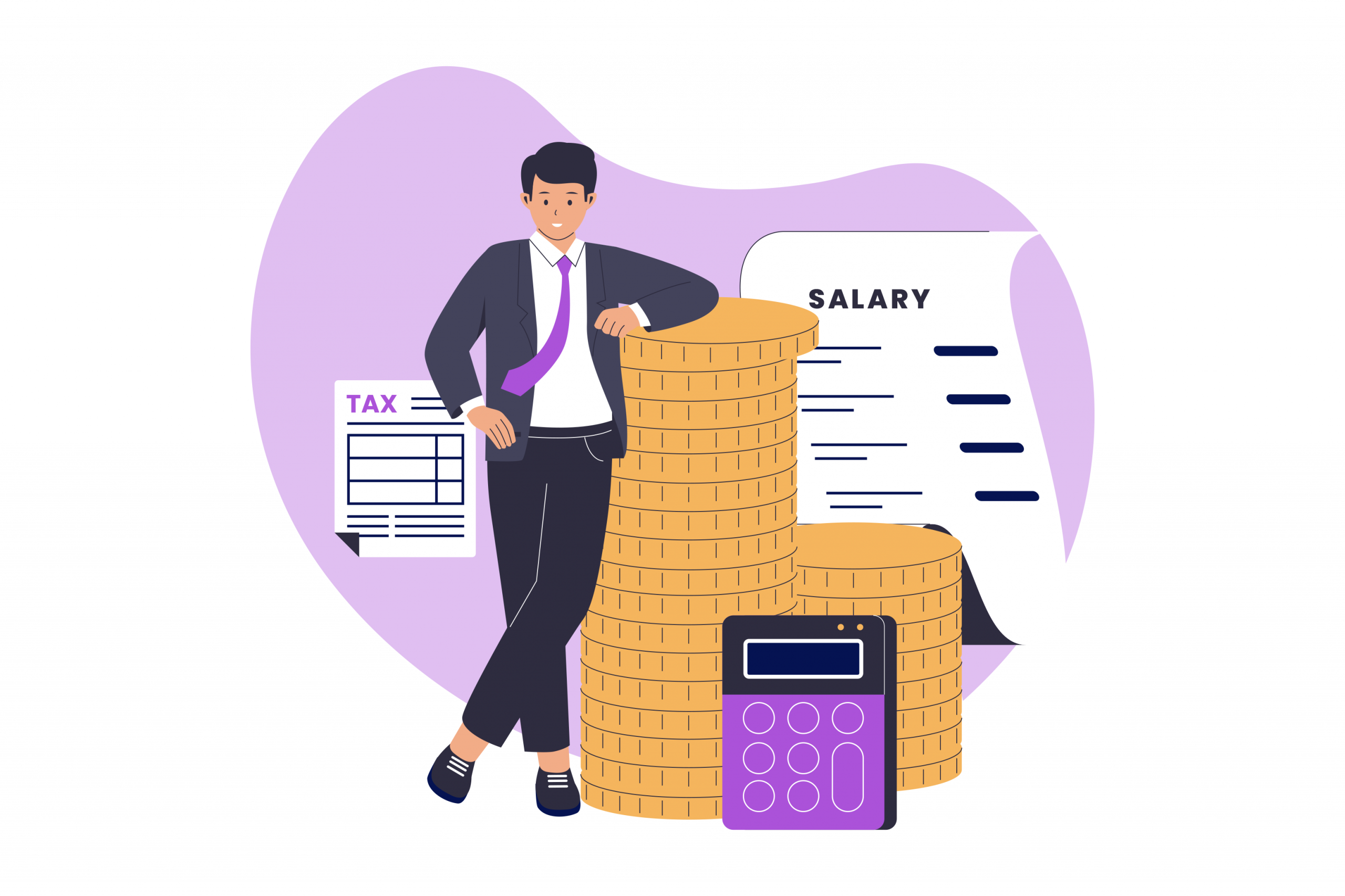 Salary Invoice - a graphic explaining what a salary is